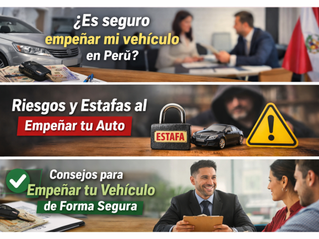 ¿Es seguro empeñar mi vehículo? Cómo evitar estafas y elegir una empresa formal en Perú