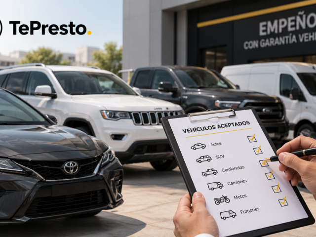 ¿Qué vehículos aceptan como garantía para un préstamo? I TePresto